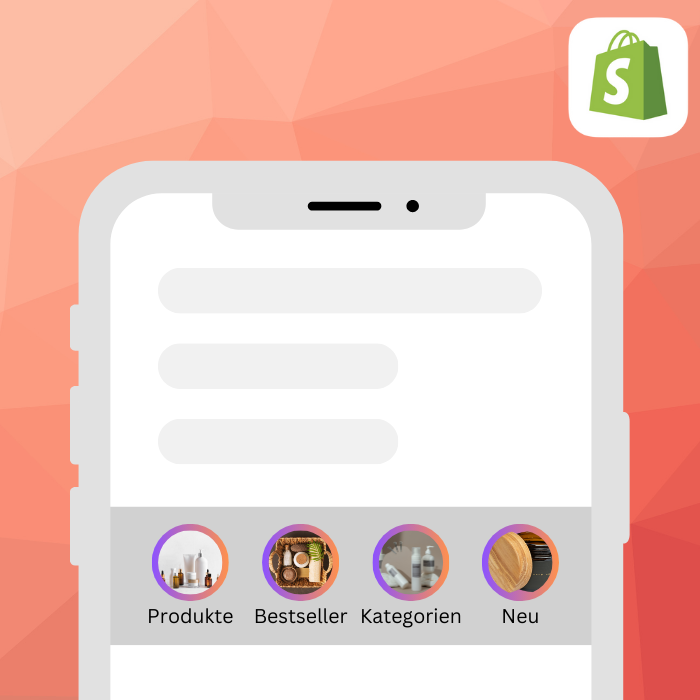 Circle Menu (Instagram Navigationsleiste) Shopify