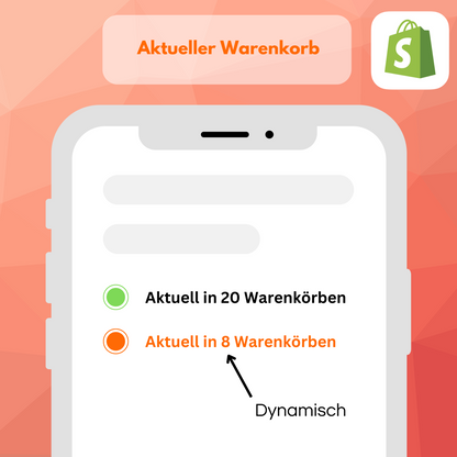 Aktuelle Warenkorbanzahl Shopify